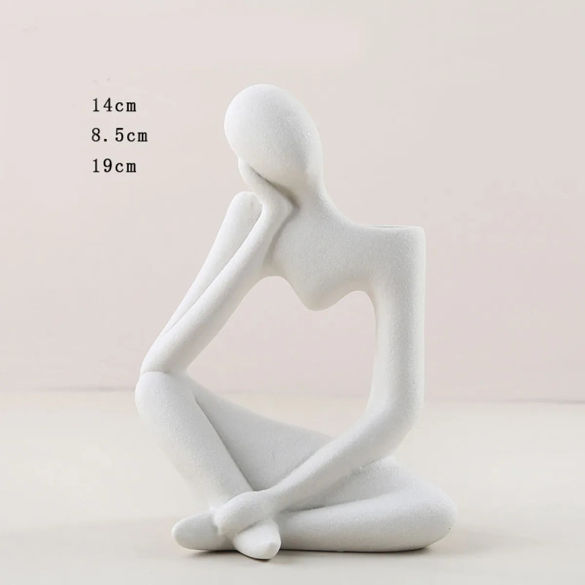 Matte Ceramic Abstract Vase Decor