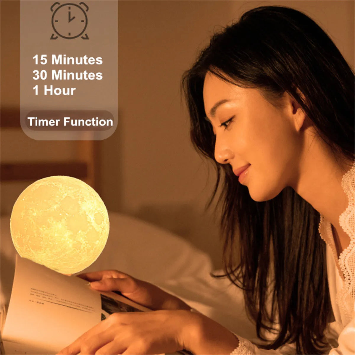 3D Magnetic Levitating Moon Lamp