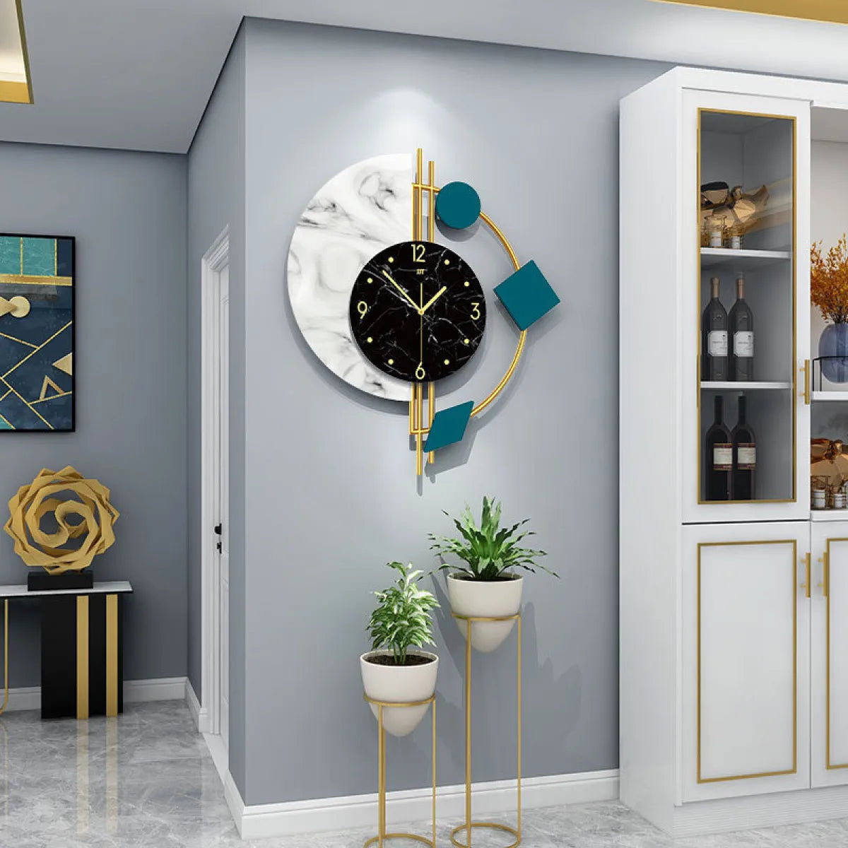 Creative Quartz Wall Clock Decor