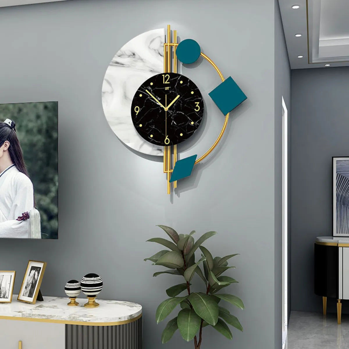 Creative Quartz Wall Clock Decor