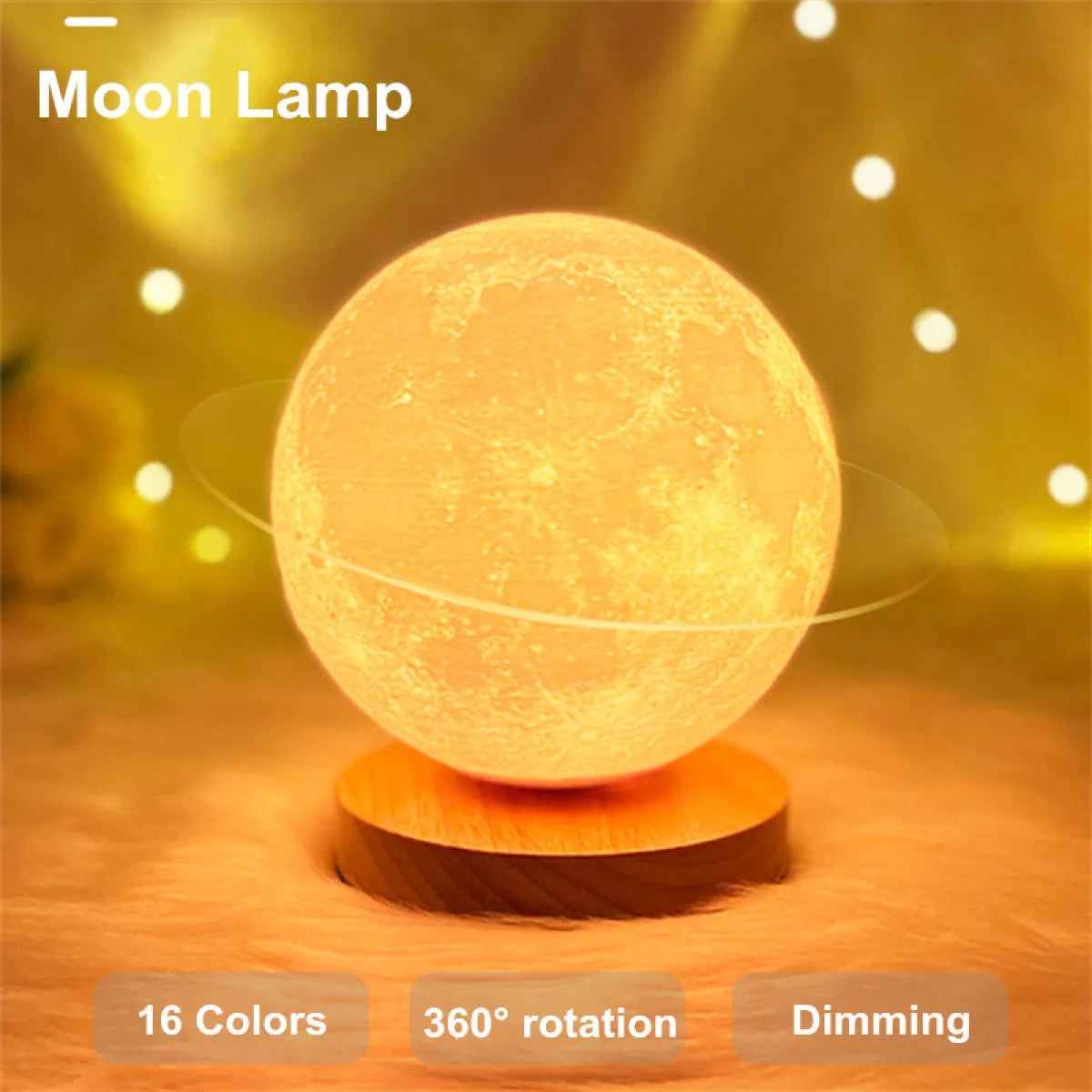 3D Magnetic Levitating Moon Lamp