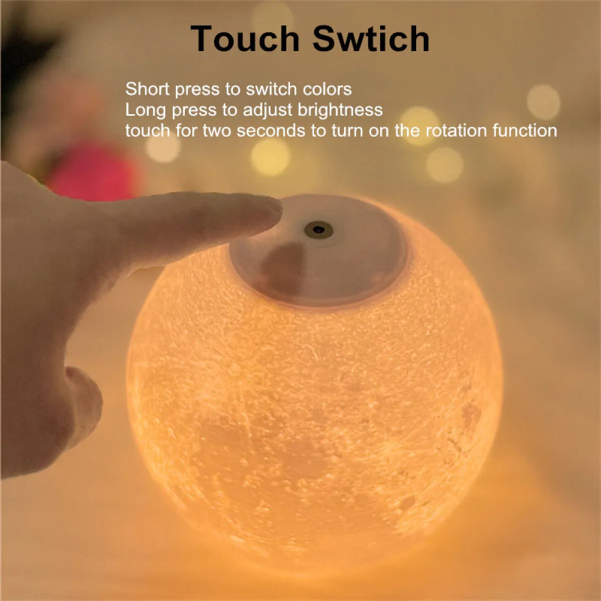 3D Magnetic Levitating Moon Lamp